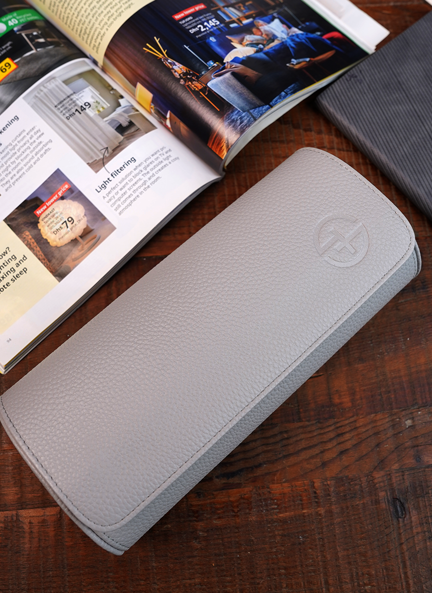 Grey Watch Roll – Three Watches