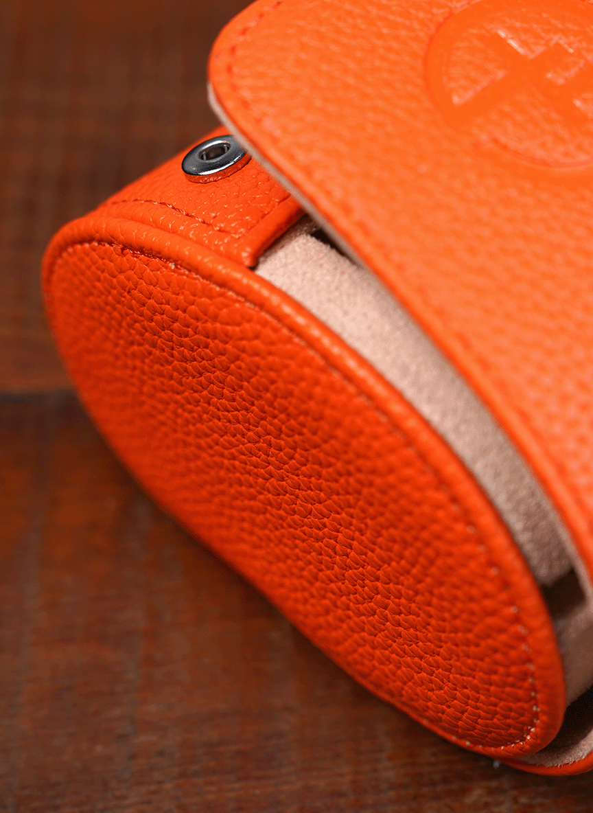 Orange Watch Roll – Three Watches