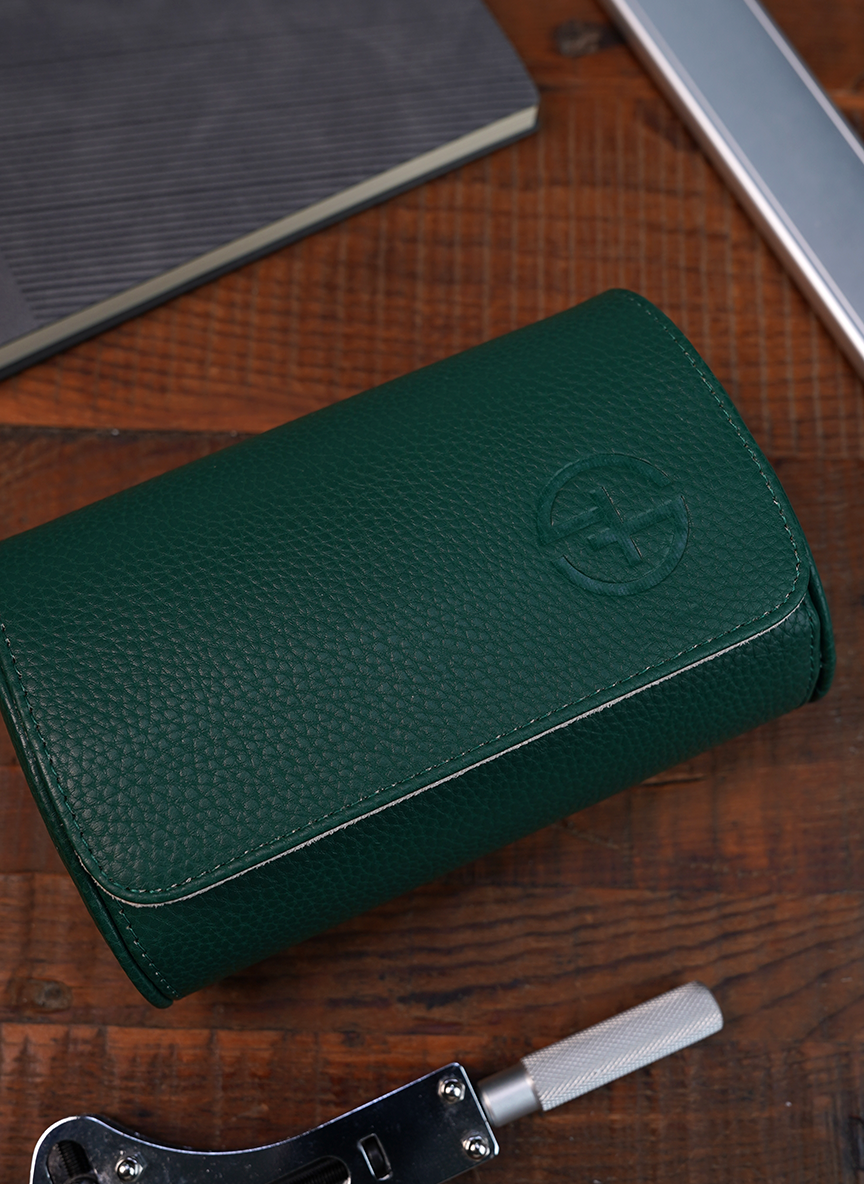 Astuccio verde per orologi – Due orologi