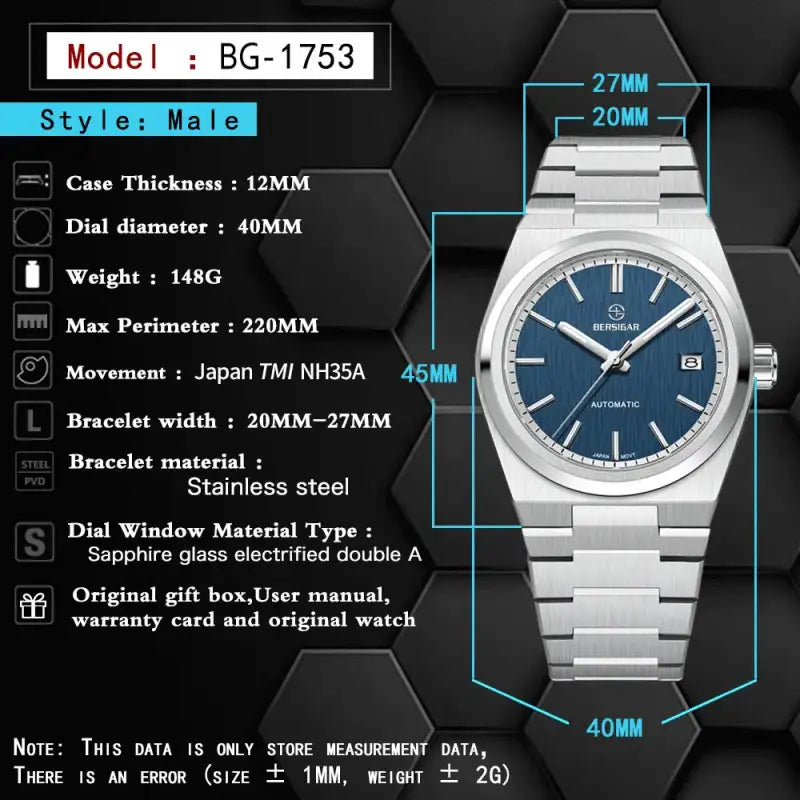 BERSIGAR TERRASOT 1753 BLACK - watches