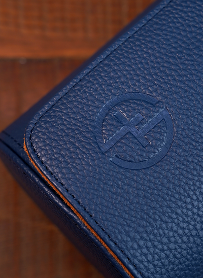 Astuccio blu per orologi – Tre orologi