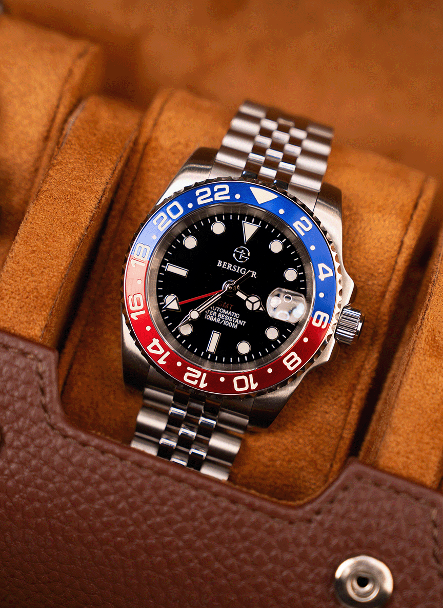Astuccio marrone per orologi – Tre orologi