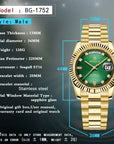 BERSIGAR LUXAURA 1752 GOLD GREEN - watches